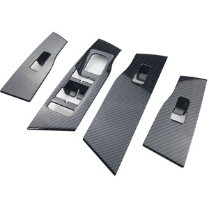 Adhesivo decorativo de fibra de carbono para el interior del Volkswagen Polo Plus, para los interruptores y botones del elevalunas, panel decorativo - Product Image 1