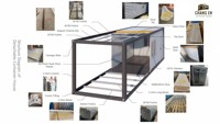DYCE Maison Triangulaire A-Frame Modulaire Préfabriquée de Luxe en Acier, Alimentée à l'Énergie Solaire et Écologique