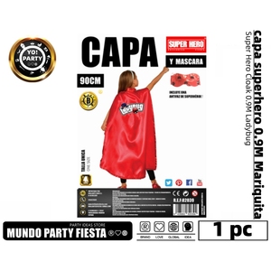 Set Costume Cosplay per bambini da 90CM coccinella Hero Cape #82039 - Product Image 1
