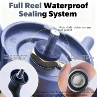 Moulinet à lancer longue distance pour eau salée, prix d'usine |   Moulinet à pêche entièrement métallique durable pour la pêche au gros gibier, le jigging et le surfcasting