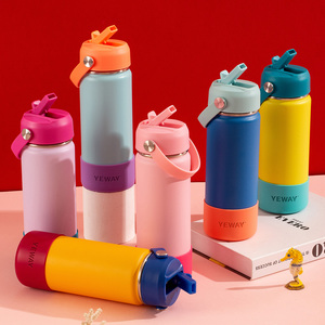 Botella de agua aislada para niños de la escuela, vaso de acero inoxidable a prueba de fugas, sin BPA, segura, de dibujos animados, botellas de agua para niños, venta al por mayor - Product Image 4