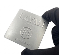 Plaque signalétique en acier inoxydable, logo gravé sur mesure, étiquette adhésive résistante aux hautes températures pour équipement industriel et usage domestique