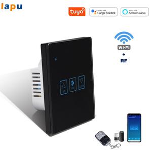 แผงควบคุมความเร็วพัดลมแบบสัมผัสติดผนัง <span class=keywords><strong>LAPU</strong></span> 86 Standard สำหรับ Smart Life Tuya WiFi RF344 พร้อมแผงกระจกนิรภัย 2A และเต้ารับไฟฟ้า - Product Image 2