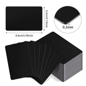 Tarjetas de Visita de Aluminio con Grabado Láser, Placas de Identificación Metálicas, Personalizadas con Logotipo, Regalo Empresarial - Product Image 2