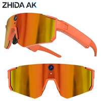 Lunettes de cyclisme intelligentes M95 avec caméra HD 8MP, traduction IA, appels Bluetooth, enregistrement vidéo 1080P, anti-tremblement, pour la conduite en extérieur et le sport