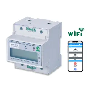 Single Phase Lcd Electronic Power Din Rail Kwh Energy Meter Iot Energy Meter 4G With Power Remote Monitoring Solution