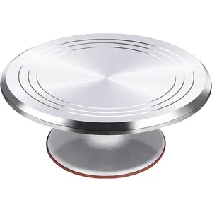 10/12 Inch Metal Cake Stand All Aluminum Alloy Cake Decoration Cake Turntable