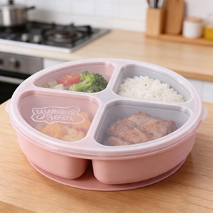 Lonchera Portátil Plegable de Silicona Libre de BPA, Contenedor Plegable con Función de Conservación para Almacenamiento de Alimentos para Niños - Product Image 1