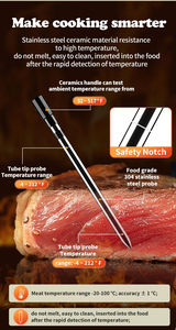 Thermomètre numérique sans fil pour grillades, lecture instantanée, <span class=keywords><strong>Thermopro</strong></span> Wifi, cuisine, acier inoxydable, étanche, cuisson des aliments, barbecue intelligent, thermomètre à viande - Product Image 2
