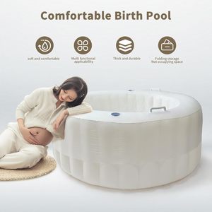 Lavabo de ducha inflable de PVC grueso <span class=keywords><strong>para</strong></span> uso doméstico, bañera de entrega plegable adecuada <span class=keywords><strong>para</strong></span> mujeres <span class=keywords><strong>embarazadas</strong></span> y bebés - Product Image 6