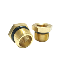 Douille de réduction en laiton personnalisée 1/2\" NPT mâle X 1/2\" NPT femelle à douille hexagonale