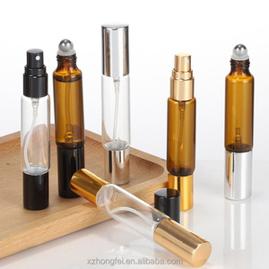 Thiết Kế Mới 10Ml Đôi-Kết thúc Tinh Dầu Con Lăn Cho Bóng Phun Rõ Ràng Hổ Phách Thủy Tinh Container Bơm Niêm Phong Xi Lanh Cho - Product Image 1