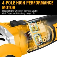 Meuleuse d'angle sans fil mini WORKSITE CAG330 20V 115mm, moteur 4 pôles, portable, pour la découpe et le meulage du métal, meuleuse sans balais