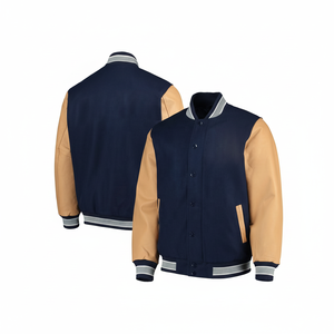 แจ็คเก็ตหนังขนแกะสำหรับโรงเรียนเครื่องแบบนักเรียนแจ็คเก็ตบอมเบอร์แจ็คเก็ตเบสบอล - Product Image 1
