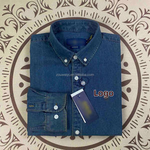 Saldi all'ingrosso <span class=keywords><strong>camicia</strong></span> da <span class=keywords><strong>uomo</strong></span> di buona qualità lavata alla RL RL etichette da <span class=keywords><strong>uomo</strong></span> camicie in Denim a maniche lunghe <span class=keywords><strong>Jeans</strong></span> - Product Image 6