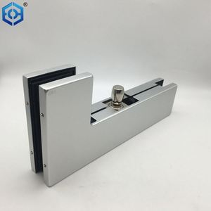 แผ่นปะติดประตูกระจกอลูมิเนียมแผ่นปะติดด้านบนตัวยึดกระจกสำหรับประตูกระจก - Product Image 4