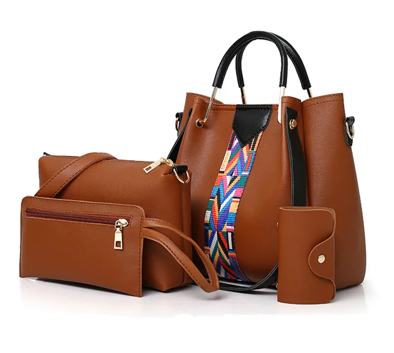 Large Capacity Crossbody Bags 4 Pcs/set New Designer Women Shoulder Bags Female Ladies Hand Bags Handbags Set