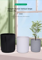 Kit de pots à fleurs en mélamine imitation céramique de style campagnard pour plantes succulentes, pots suspendus en plastique pour jardin extérieur, usage quotidien