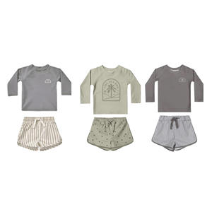 <span class=keywords><strong>Maillot</strong></span> <span class=keywords><strong>de</strong></span> <span class=keywords><strong>bain</strong></span> deux pièces à manches longues pour garçons, protection solaire, séchage rapide, nouvelle collection 2026 pour vacances à la plage - Product Image 1