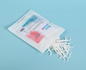 70 Palillos de Hilo Dental de Menta Portátiles para Limpieza Bucal, Hilo Interdental para Adultos, Ganchos de Crochet para Dientes, Empaquetados en Bolsa - Product Image 4