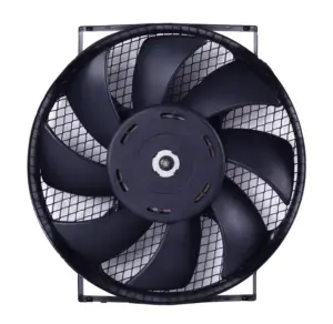 carrier condenser fan motor spal fan 12V/24V Italy 10 inch VA01 Dc air conditioner bus fan and blower from China manufacture