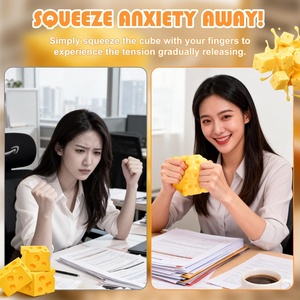 Pizza Squishy Fidget Soft Squish Stress Pizza Slice Balle anti-stress Boîte aveugle pour enfants adultes Jouet de soulagement de l'anxiété - Product Image 4
