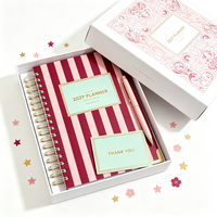 Agenda personnalisé 2027, couverture rigide à double spirale, carnet rayé, agenda personnalisé avec dorure à chaud, cadeau