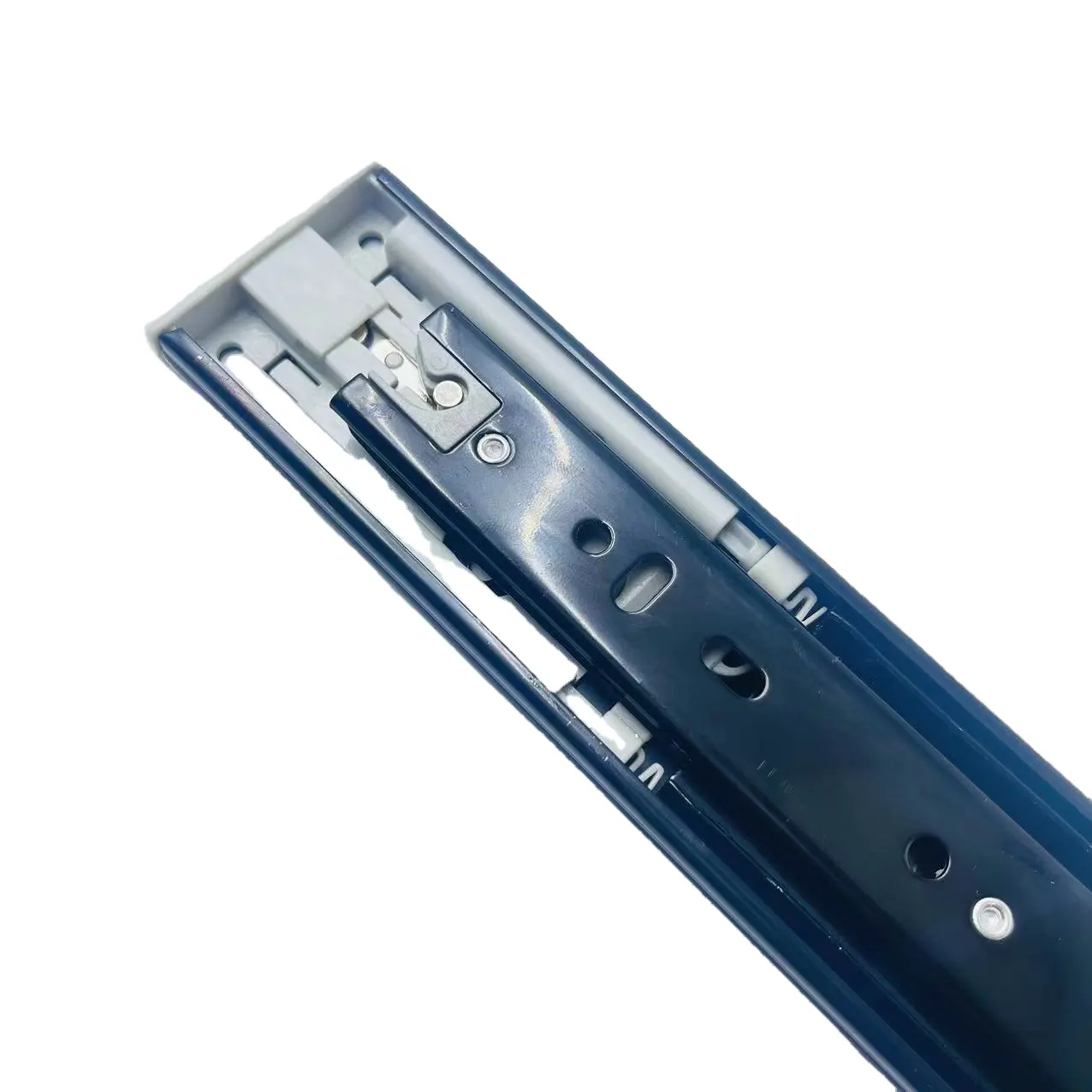 45mm Rebound Rail Push To Open Telescopic Channel Ball Bearing Drawer Slides Rail For Furniture Cabinet