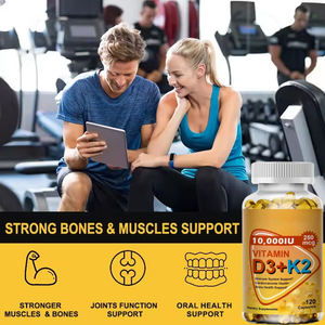 ホットセールD3K2ソフトジェルビタミンD3K2カプセルサプリメントサポート免疫 - Product Image 4