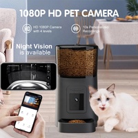 Mangeoire intelligente pour animaux de compagnie OEM 6L Tuya WiFi Camera 1080P HD Night Vision App Control Nourriture pour chiens et chats Mangeoire automatique intelligente pour animaux de compagnie avec caméra