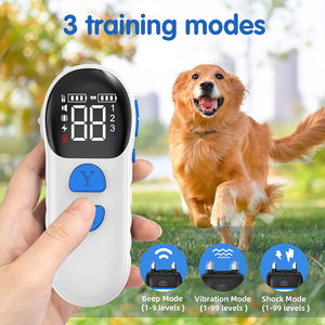 Tize-<span class=keywords><strong>Collar</strong></span> de entrenamiento para perros, dispositivo de carga inalámbrica, 99 niveles, vibración, impermeable, choque - Product Image 2
