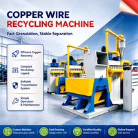 Machine compacte de granulation de fil de cuivre pour la récupération du cuivre de fil mélangé usagé