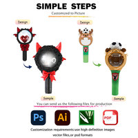 Housse de protection personnalisée pour Light Stick Kpop, en peluche, pour concert, idole, support de lampe, jouet électrique, décoration