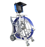 Caméra d'inspection de canalisation étanche IP68, sonde panoramique inclinable de 65 mm, câble de 60 m, écran LCD HD de 10,1 pouces, zoom numérique à 8 niveaux
