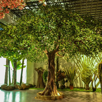 Fabricant de plantes artificielles pour intérieur et extérieur Décoration de plantes artificielles Arbre banian naturel artificiel