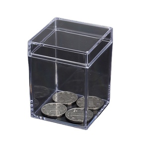 Boîtes en plastique transparentes carrées, boîte <span class=keywords><strong>de</strong></span> <span class=keywords><strong>rangement</strong></span> universelle, transparente - Product Image 1