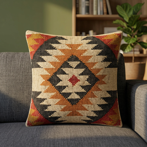<b>Hand</b>-woven Rustic Style Wool and Jute Cushion Seat Pad Custom Size Shape Design and Color Cushion Pad for All Types of <b>Chair</b> - Product Image 3