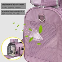 Mochila de Transporte para Mascotas Truelove, de Lujo, Transpirable, Amplia, Plegable, Ajustable, Expandible, para Perros y Gatos, Suave, para Viajes