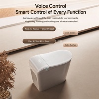 WC intelligent monobloc électrique en céramique avec capteur de chasse automatique, modèle COMO 2026, neuf d'usine