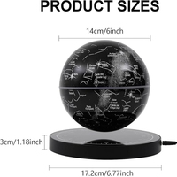 Lampe de globe terrestre flottant magnétique anti-gravité avec commande tactile, lévitation, lumière LED nocturne, design moderne pour la décoration de la maison