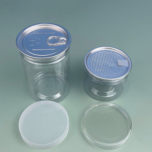 Pot à salade transparent en PET pour biscuits, aliments pour animaux, conserves, gelées, snacks – Contenant scellé 400 ml, 500 ml, 600 ml, 750 ml - Product Image 2
