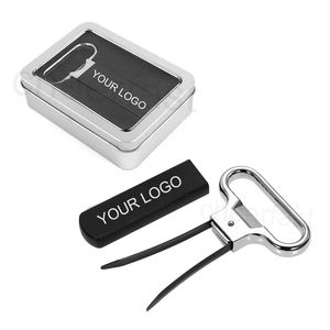 Ouvre-bouteille de vin en acier inoxydable, Portable, surpresseur d'urgence, corsage de vin deux Prong Ah So vin, vis à vis - Product Image 3