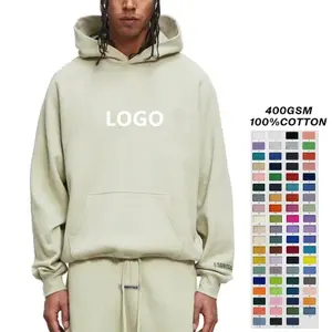 CL custom 500 gsm 100% cotton fabric mens hoodies customize blank casual oversized hoodie printing embroidery logo for unisex