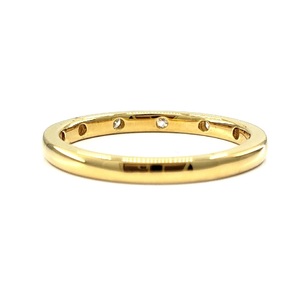 Superbe design, alliances classiques en or jaune massif 18 carats avec diamants véritables pour femmes, ensemble pour couples, fête, anniversaire - Product Image 3