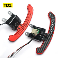 Palancas de Cambio de Marchas Magnéticas LED TDD de Fibra de Carbono y Aleación de Aluminio Estilo RACING para Volante de Cadillac CT4 CT5 Escalade V XT4