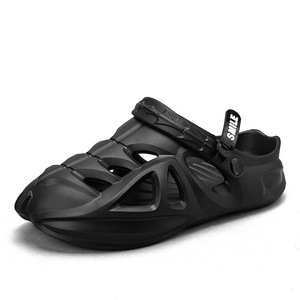 Breathable EVA Sandals Thick Sole 4Cm <b>Heel</b> <b>Men's</b> Summer Beach Shoes Closed Toe Cross Border Garden Wear - Product Image 5