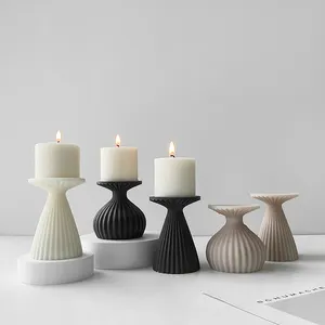 Molde de cimento para velas, molde de gesso para decoração DIY, molde de silicone para velas aromáticas, molde de cimento J10-205