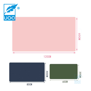 UOO Factory Custom Double Side Large Leather Desk Mat Desk Pad Protector Dual Color Leather Desk Pad - Product Image 5