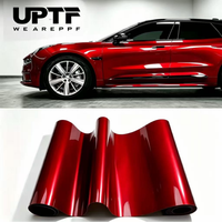 Films de protection de peinture du fabricant, articles personnalisés de haute qualité, liquide rouge haute ductilité, sans déformation, film de protection de peinture automobile PPF en rouleau