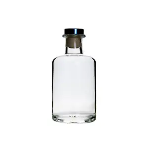 Betrouwbare Fabrikant 250Ml Sterke Drank Glazen Fles Voor Wodka Gin Whisky Tequila Brandewijn Rum Glazen Flessen